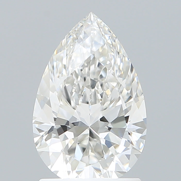 1.56 Carat Pear Shaped, Ideal Cut, F Color, VVS2 Clarity, IGI Certified Lab Grown Diamond
