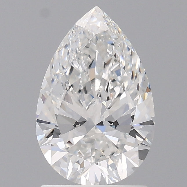 1.53 Carat Pear Shaped, Excellent Cut, E Color, VVS2 Clarity, IGI Certified Lab Grown Diamond