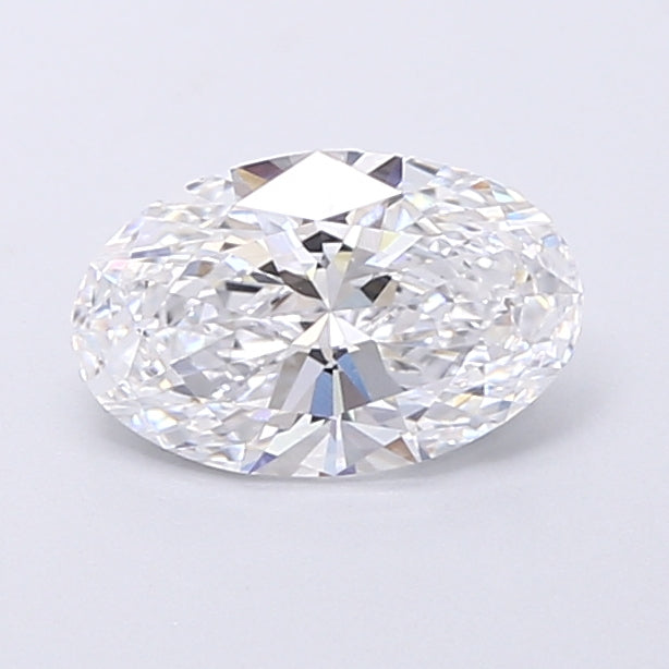 1.08 Carat Oval Shaped, Very Good Cut, D Color, VVS2 Clarity, IGI Certified Lab Grown Diamond