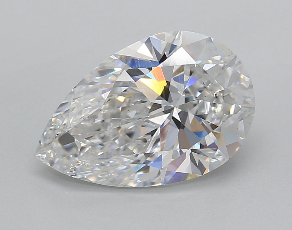 3.01 Carat Pear Shaped, Excellent Cut, E Color, VS1 Clarity, IGI Certified Lab Grown Diamond