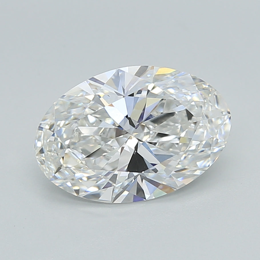 2.04 Carat Oval Shaped, Ideal Cut, E Color, VVS2 Clarity, IGI Certified Lab Grown Diamond