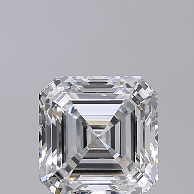 2.02 Carat Asscher Shaped, Very Good Cut, F Color, VVS2 Clarity, IGI Certified Lab Grown Diamond