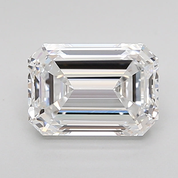 1.53 Carat Emerald Shaped, Ideal Cut, D Color, IF Clarity, IGI Certified Lab Grown Diamond