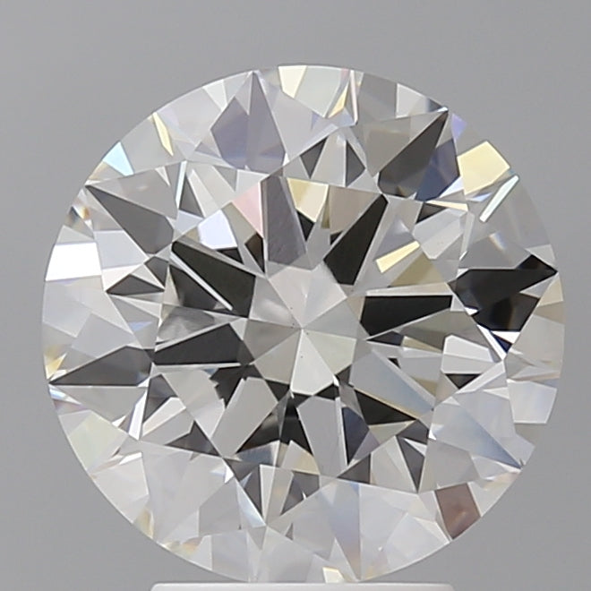 4.10 Carat Round Shaped, Ideal Cut, F Color, VVS2 Clarity, IGI Certified Lab Grown Diamond