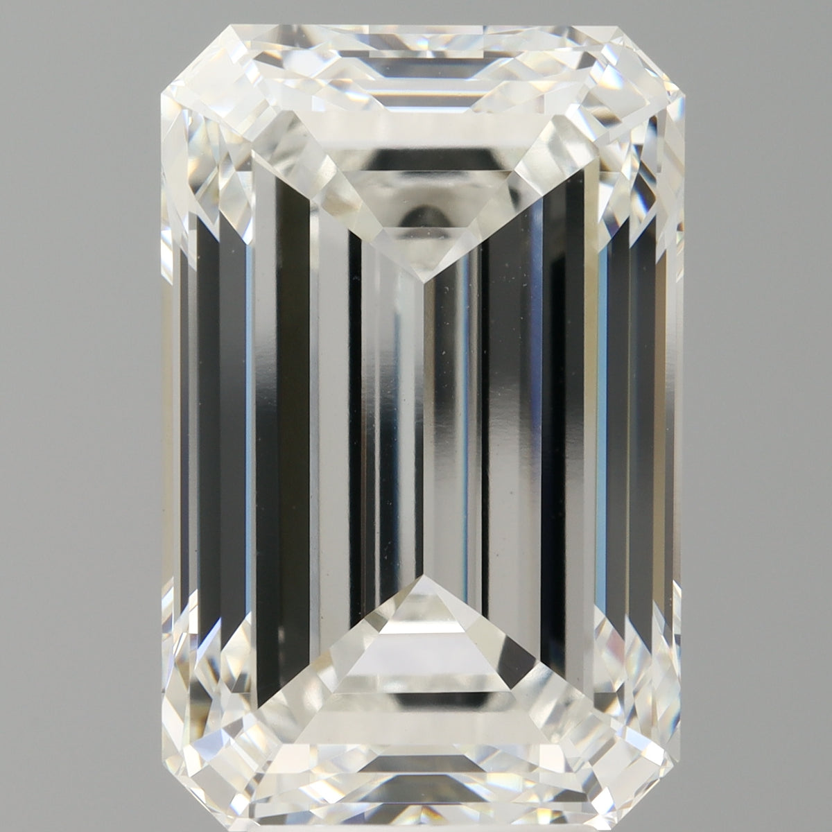 7.52 Carat Emerald Shaped, Ideal Cut, F Color, VVS2 Clarity, IGI Certified Lab Grown Diamond