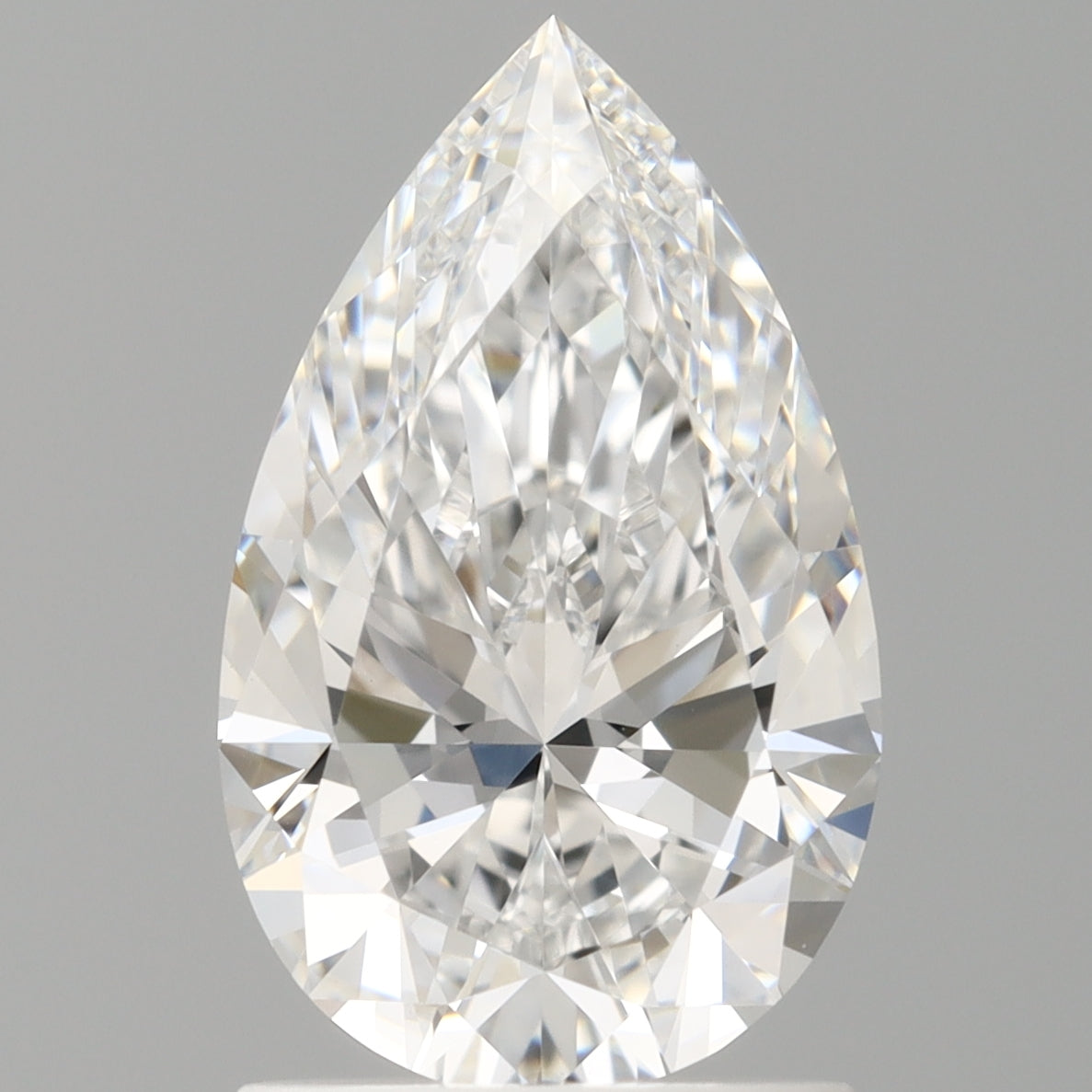 1.56 Carat Pear Shaped, Ideal Cut, E Color, VVS2 Clarity, IGI Certified Lab Grown Diamond