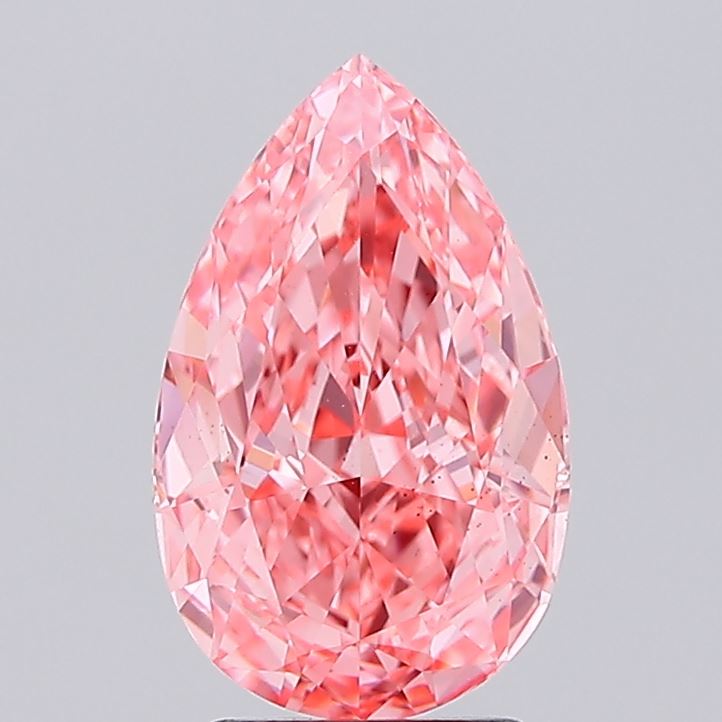3.11 Carat Pear Shaped, Ideal Cut, VS2 Clarity, IGI Certified Lab Grown Diamond