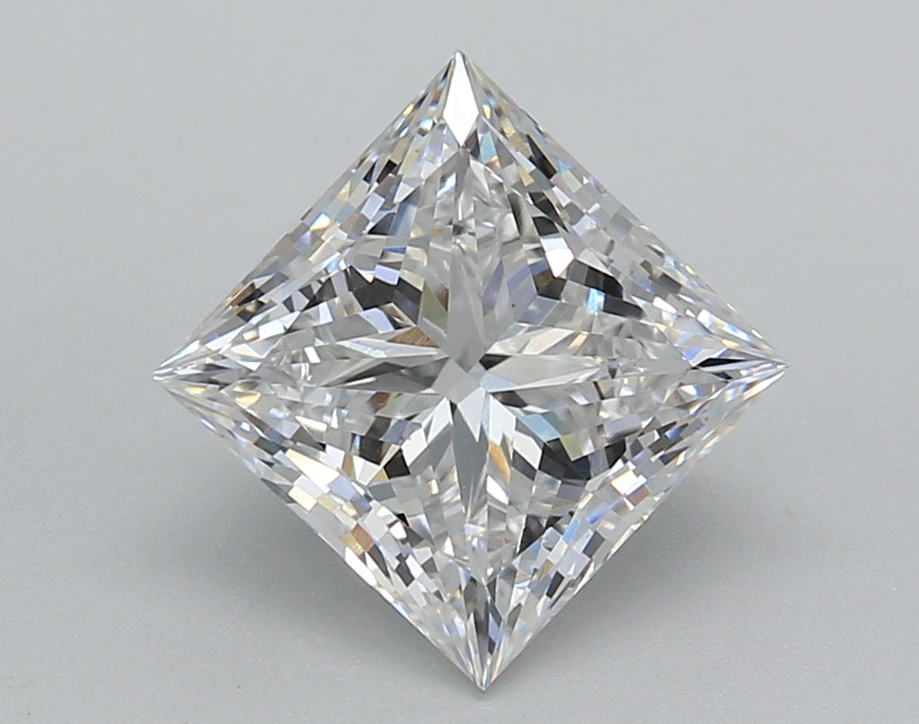 3.01 Carat Princess Shaped, Very Good Cut, E Color, VS1 Clarity, IGI Certified Lab Grown Diamond