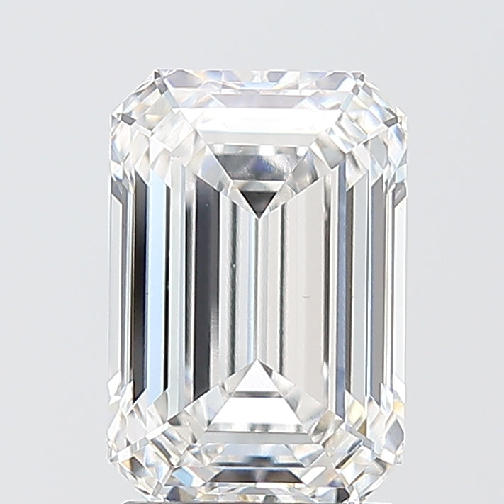2.55 Carat Emerald Shaped, Ideal Cut, E Color, VS1 Clarity, IGI Certified Lab Grown Diamond