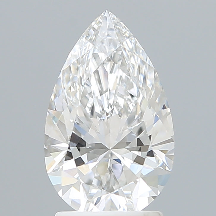 2.10 Carat Pear Shaped, Ideal Cut, D Color, VVS1 Clarity, IGI Certified Lab Grown Diamond