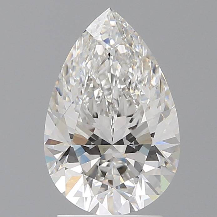 2.55 Carat Pear Shaped, Ideal Cut, E Color, VS1 Clarity, IGI Certified Lab Grown Diamond