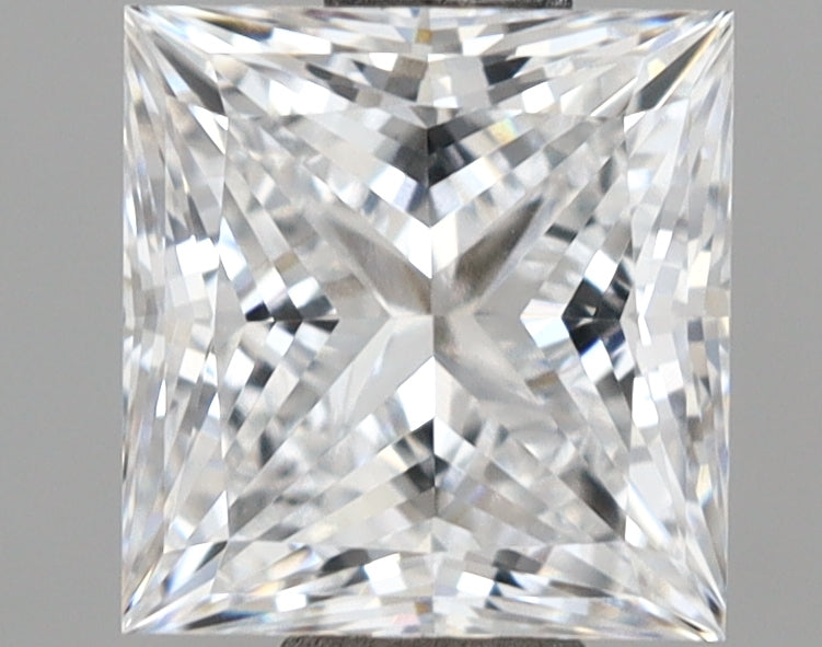 1.10 Carat Princess Shaped, Ideal Cut, D Color, VVS2 Clarity, IGI Certified Lab Grown Diamond
