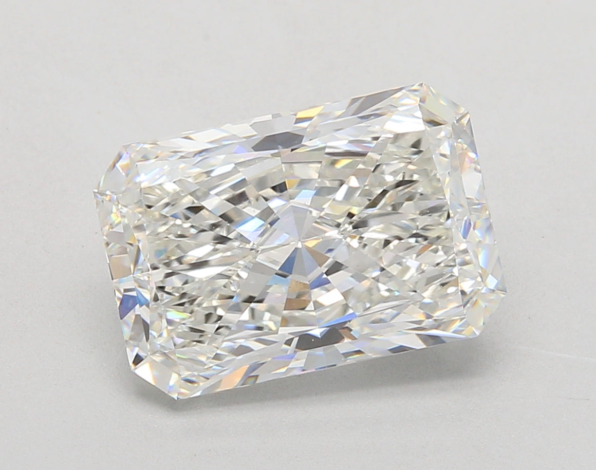 5.04 Carat Radiant Shaped, Excellent Cut, F Color, VS1 Clarity, IGI Certified Lab Grown Diamond