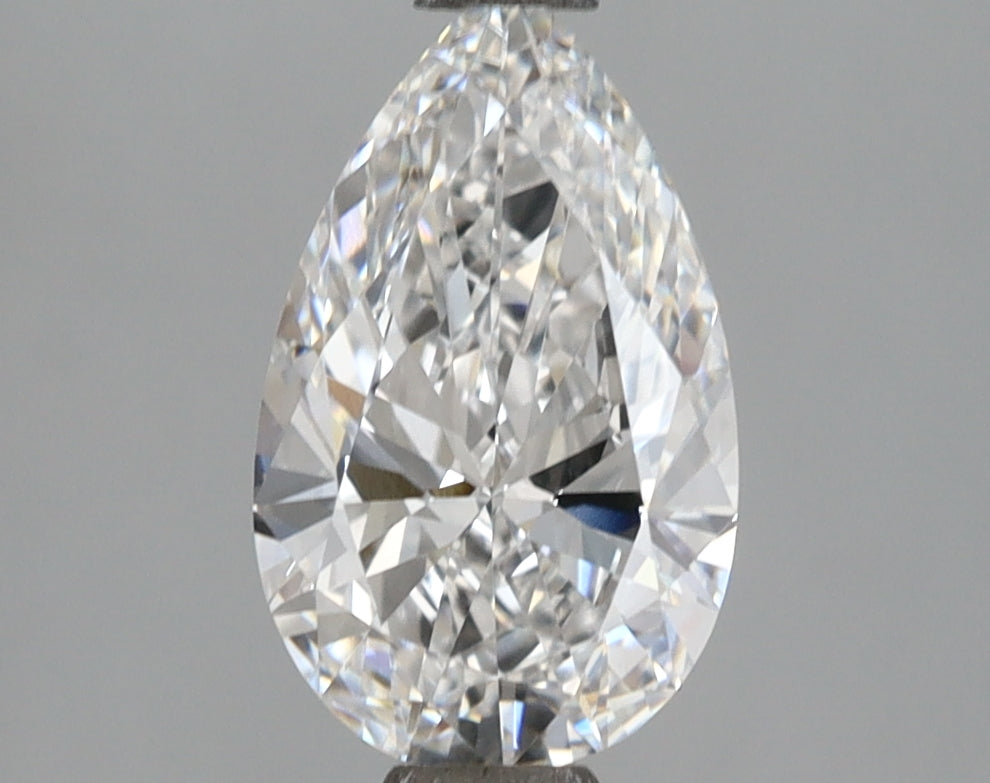 1.69 Carat Pear Shaped, Ideal Cut, D Color, VS1 Clarity, IGI Certified Lab Grown Diamond