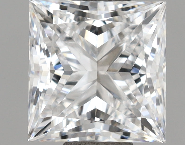 1.02 Carat Princess Shaped, Ideal Cut, D Color, VVS2 Clarity, IGI Certified Lab Grown Diamond