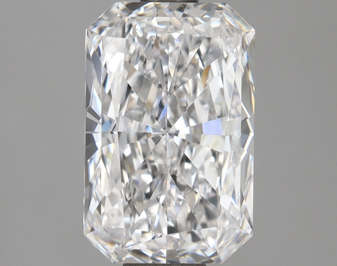 2.01 Carat Radiant Shaped, Ideal Cut, D Color, VVS1 Clarity, IGI Certified Lab Grown Diamond
