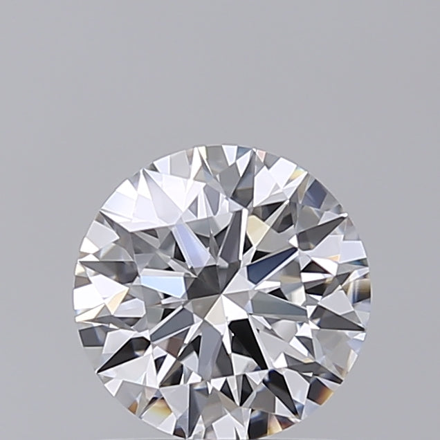 1.29 Carat Round Shaped, Ideal Cut, D Color, VVS2 Clarity, IGI Certified Lab Grown Diamond
