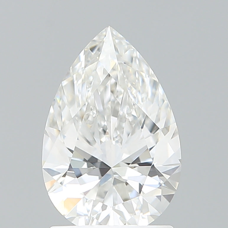 1.55 Carat Pear Shaped, Ideal Cut, E Color, VVS1 Clarity, IGI Certified Lab Grown Diamond