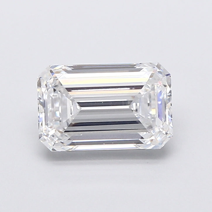 3.04 Carat Emerald Shaped, Very Good Cut, D Color, VVS2 Clarity, IGI Certified Lab Grown Diamond