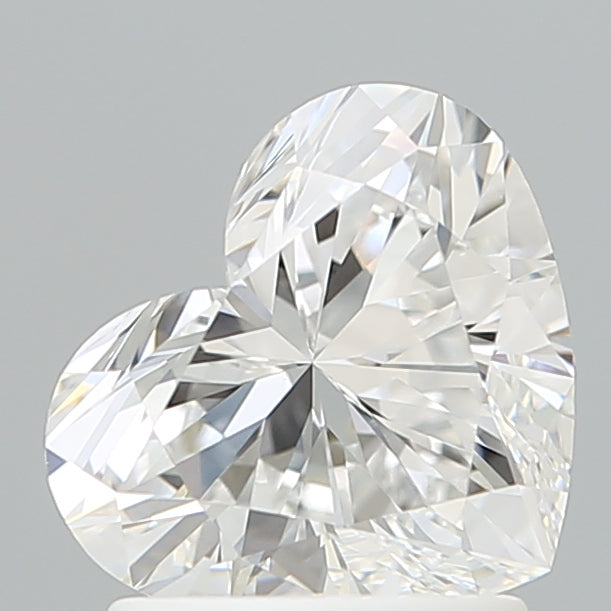 1.57 Carat Heart Shaped, Ideal Cut, D Color, VVS1 Clarity, IGI Certified Lab Grown Diamond