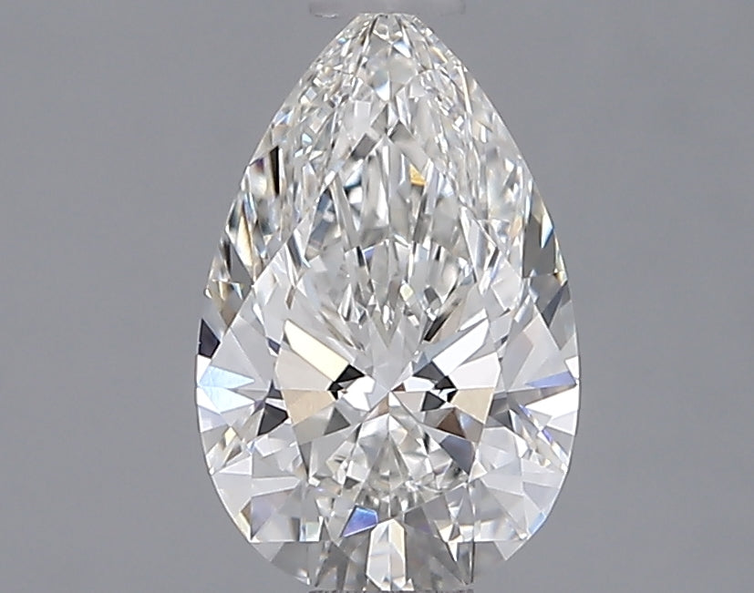 1.29 Carat Pear Shaped, Ideal Cut, F Color, IF Clarity, IGI Certified Lab Grown Diamond