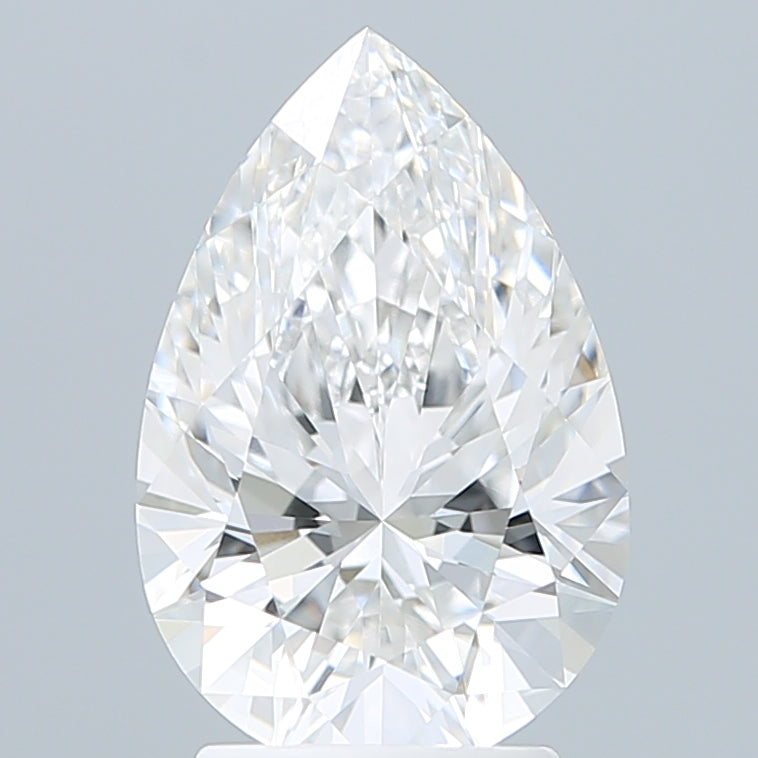 2.92 Carat Pear Shaped, Ideal Cut, E Color, VVS1 Clarity, IGI Certified Lab Grown Diamond
