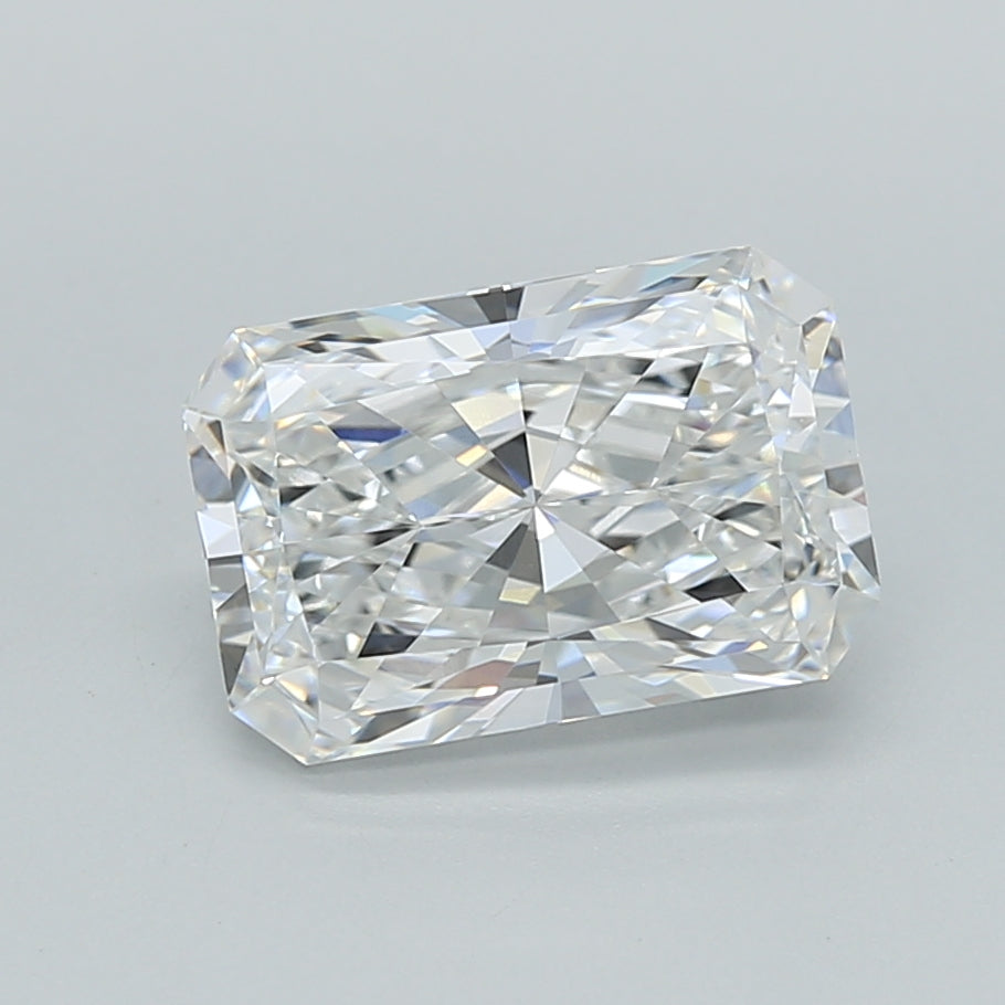 2.04 Carat Radiant Shaped, Ideal Cut, E Color, VVS1 Clarity, IGI Certified Lab Grown Diamond