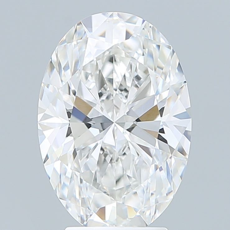 4.10 Carat Oval Shaped, Ideal Cut, E Color, VVS2 Clarity, IGI Certified Lab Grown Diamond