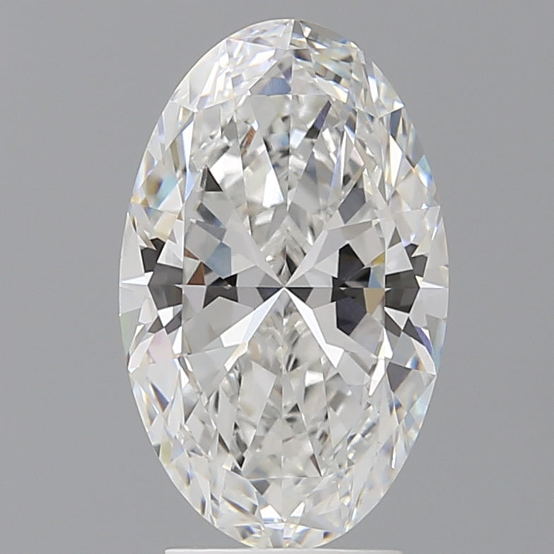 3.58 Carat Oval Shaped, Ideal Cut, F Color, VVS2 Clarity, IGI Certified Lab Grown Diamond
