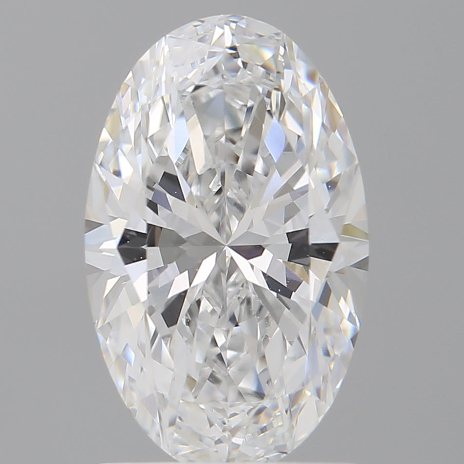 1.60 Carat Oval Shaped, Ideal Cut, D Color, VVS2 Clarity, IGI Certified Lab Grown Diamond