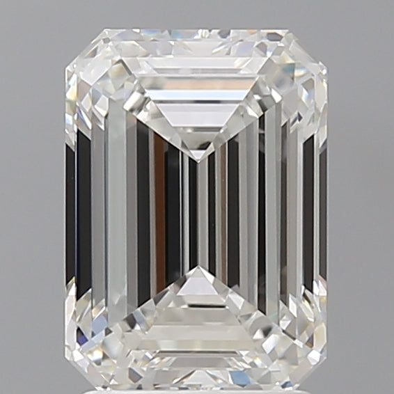 2.57 Carat Emerald Shaped, Ideal Cut, F Color, VVS1 Clarity, IGI Certified Lab Grown Diamond
