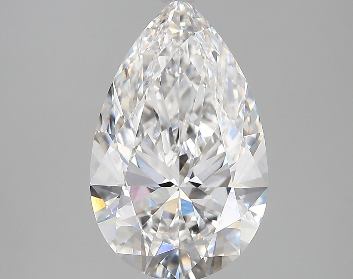 4.01 Carat Pear Shaped, Very Good Cut, E Color, VVS1 Clarity, IGI Certified Lab Grown Diamond