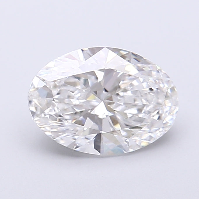1.50 Carat Oval Shaped, Very Good Cut, D Color, VS1 Clarity, IGI Certified Lab Grown Diamond