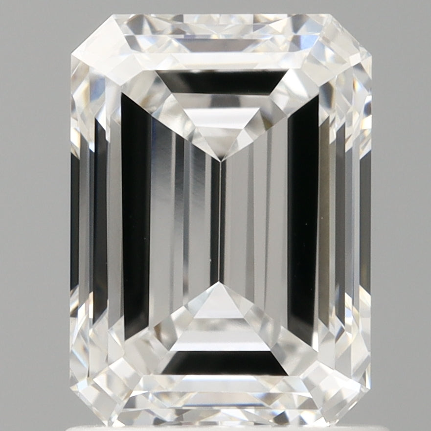 1.52 Carat Emerald Shaped, Ideal Cut, D Color, VVS1 Clarity, IGI Certified Lab Grown Diamond