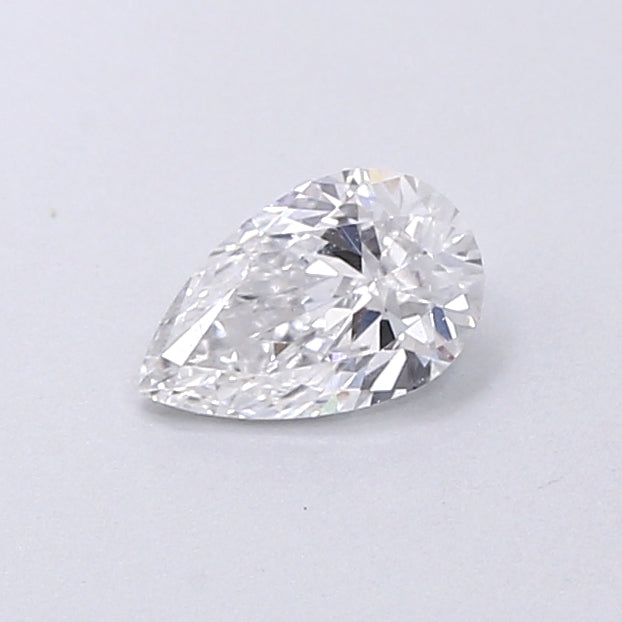 0.35 Carat Pear Shaped, Very Good Cut, D Color, VVS2 Clarity, IGI Certified Lab Grown Diamond