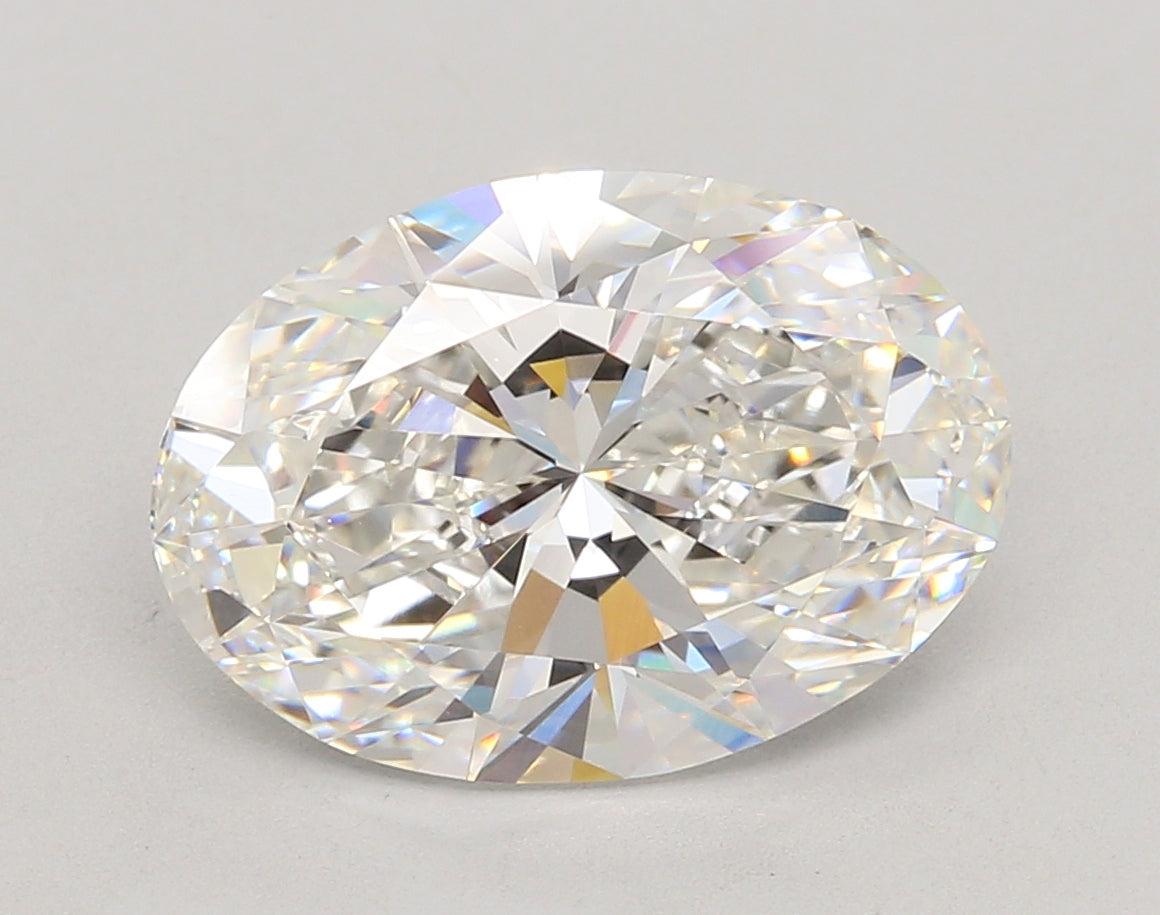 5.02 Carat Oval Shaped, Ideal Cut, F Color, VVS1 Clarity, IGI Certified Lab Grown Diamond