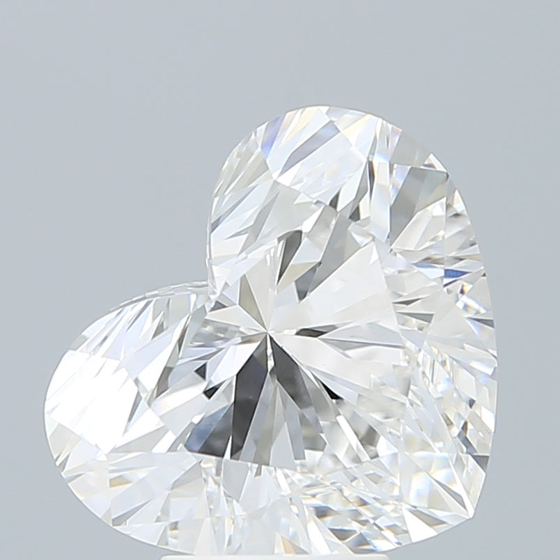 6.02 Carat Heart Shaped, Excellent Cut, F Color, VVS2 Clarity, IGI Certified Lab Grown Diamond