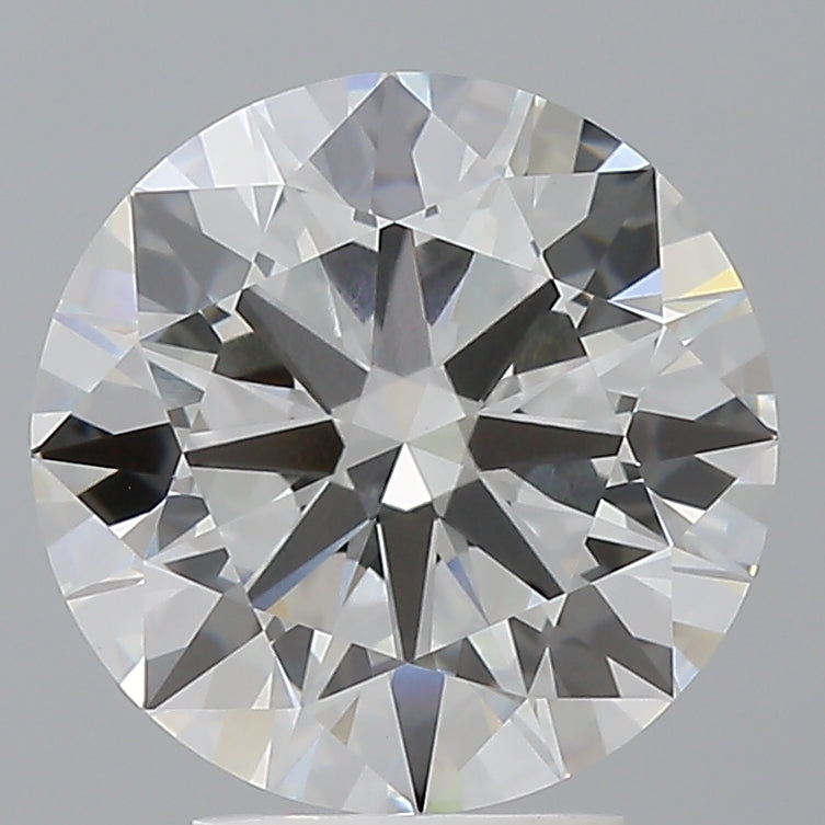 4.04 Carat Round Shaped, Ideal Cut, F Color, VVS2 Clarity, IGI Certified Lab Grown Diamond
