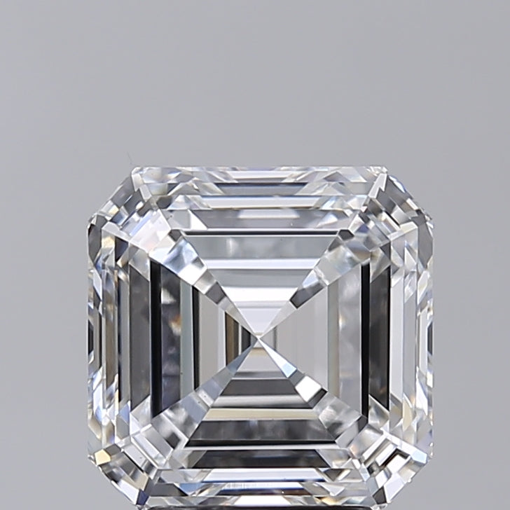4.01 Carat Asscher Shaped, Very Good Cut, E Color, VS1 Clarity, IGI Certified Lab Grown Diamond