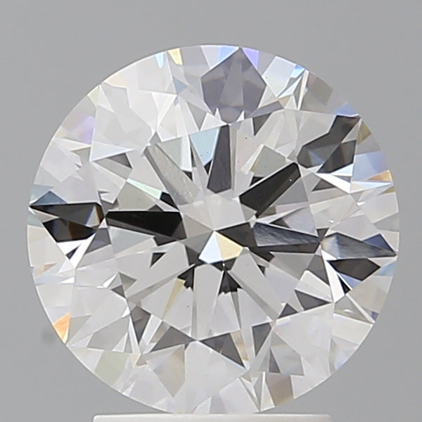 3.07 Carat Round Shaped, Ideal Cut, E Color, VVS2 Clarity, IGI Certified Lab Grown Diamond