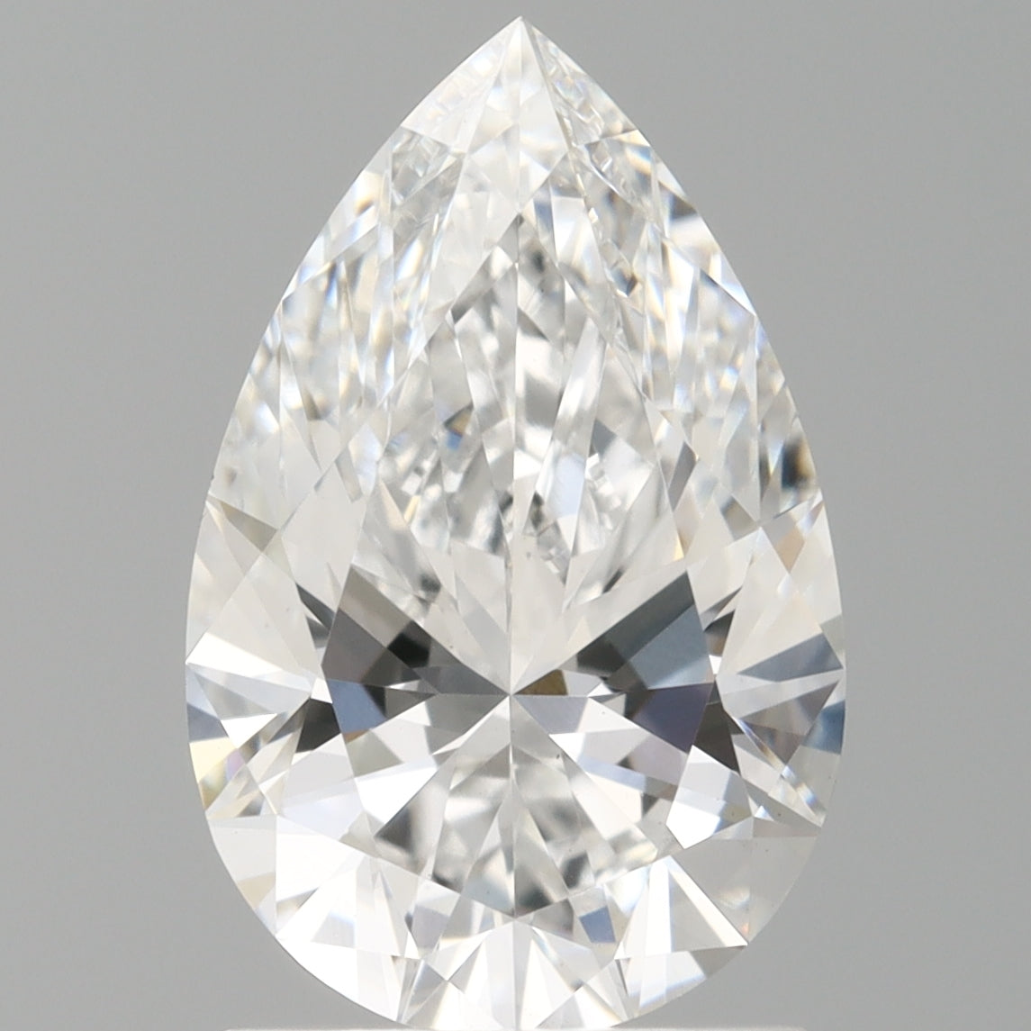 1.60 Carat Pear Shaped, Ideal Cut, E Color, VVS2 Clarity, IGI Certified Lab Grown Diamond