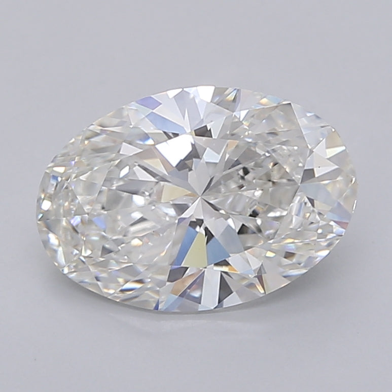 2.54 Carat Oval Shaped, Ideal Cut, F Color, VVS2 Clarity, IGI Certified Lab Grown Diamond