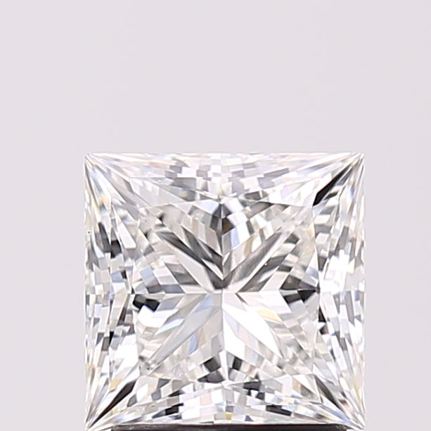 2.09 Carat Princess Shaped, Ideal Cut, E Color, VS1 Clarity, IGI Certified Lab Grown Diamond