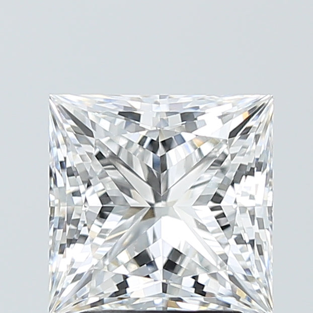 3.01 Carat Princess Shaped, Ideal Cut, E Color, VVS2 Clarity, IGI Certified Lab Grown Diamond