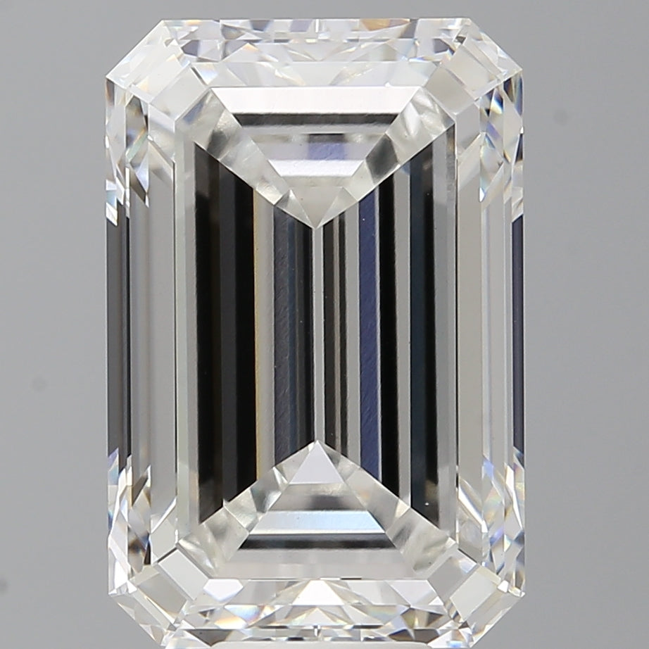 11.56 Carat Emerald Shaped, Ideal Cut, F Color, VVS2 Clarity, IGI Certified Lab Grown Diamond