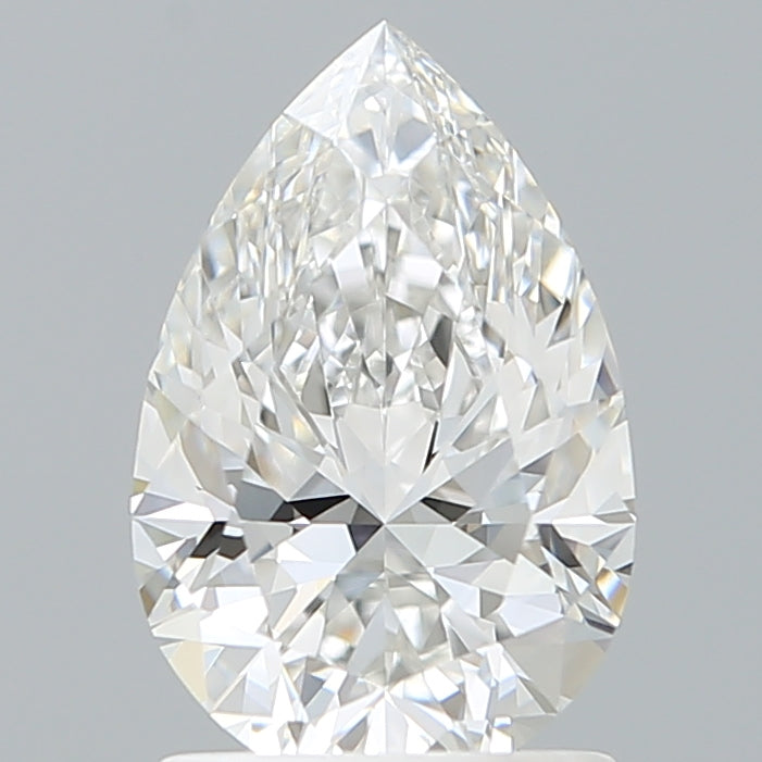 1.56 Carat Pear Shaped, Excellent Cut, F Color, VVS2 Clarity, IGI Certified Lab Grown Diamond