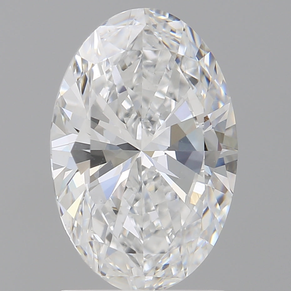 2.01 Carat Oval Shaped, Ideal Cut, D Color, VVS2 Clarity, IGI Certified Lab Grown Diamond