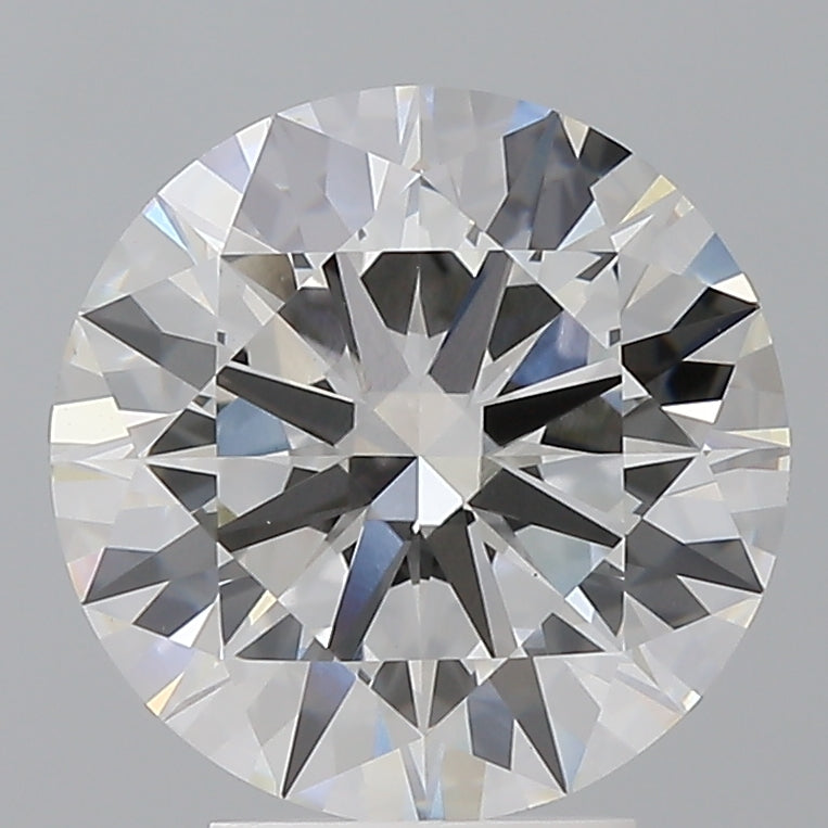 4.09 Carat Round Shaped, Ideal Cut, F Color, VVS2 Clarity, IGI Certified Lab Grown Diamond