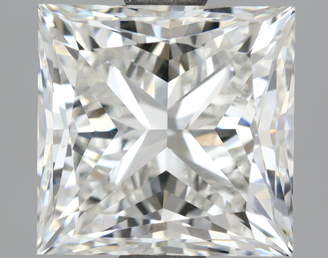 3.51 Carat Princess Shaped, Excellent Cut, G Color, VVS2 Clarity, IGI Certified Lab Grown Diamond
