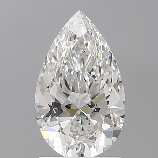 1.56 Carat Pear Shaped, Ideal Cut, E Color, VVS2 Clarity, IGI Certified Lab Grown Diamond